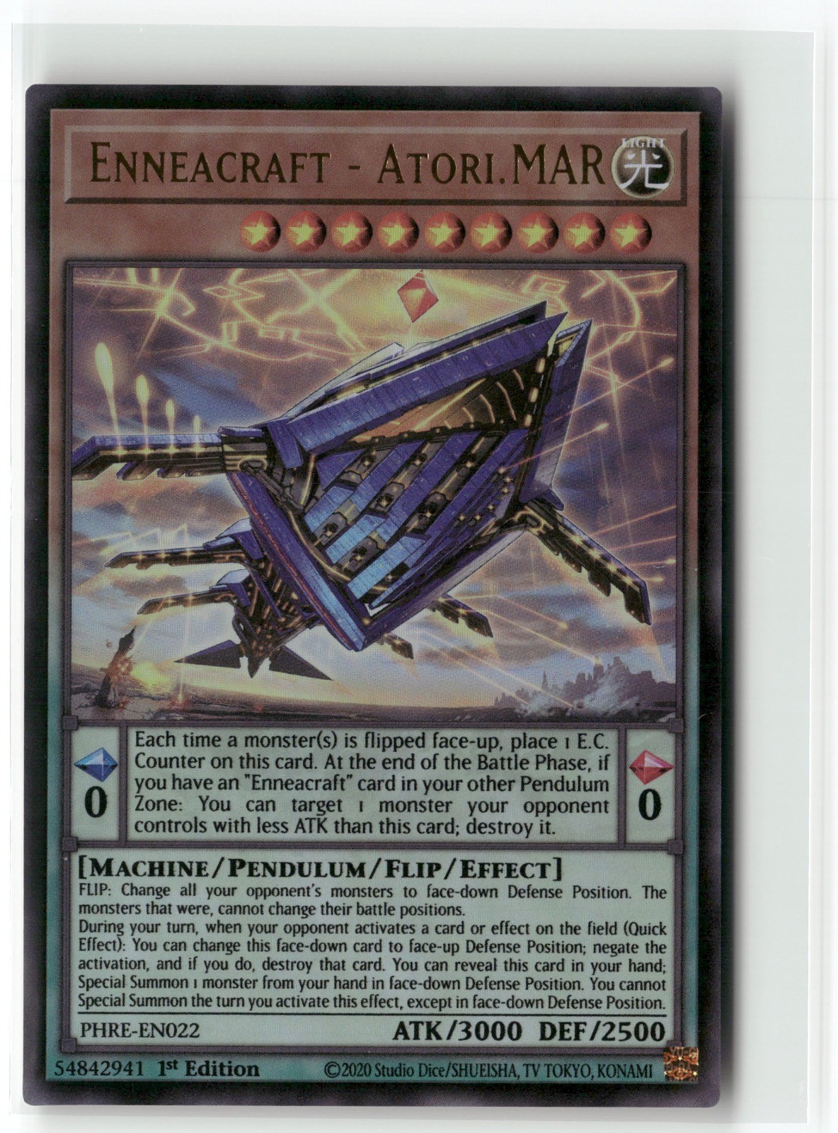 Enneacraft   Atori MAR 1st Edition Ultra Rare Phantom Revenge PHRE EN022 NM
