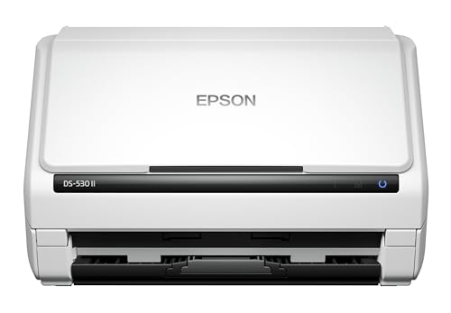 Epson DS 530 II Color Duplex Document Scanner for PC and Mac with Sheet fed  Auto Document Feeder  ADF 