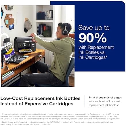 Epson EcoTank ET 2800 Wireless Color All in One Cartridge Free Supertank with Scan and Copy  The Ideal Basic Home Printer   Black