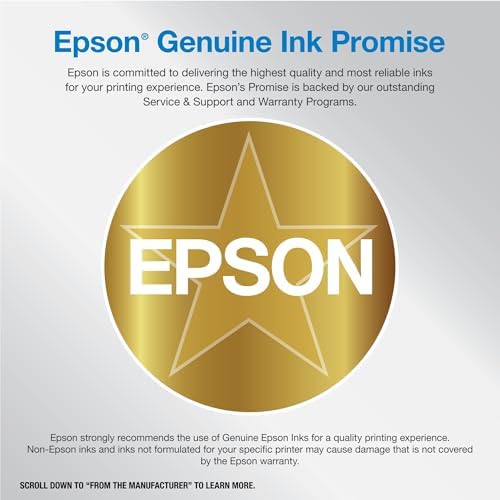 Epson EcoTank Photo ET 8500 Wireless Color All in One Supertank Printer with Scanner  Copier  Ethernet and 4 3 inch Color Touchscreen  White  Large
