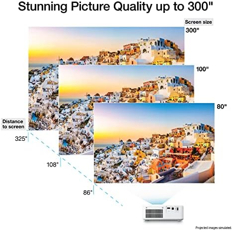 Epson EpiqVision Flex CO FH02 Full HD 1080p Smart Streaming Portable Projector  3 Chip 3LCD  3 000 Lumen Color/White Brightness  Android TV  Bluetooth  5W Speaker  Home Entertainment  Renewed 