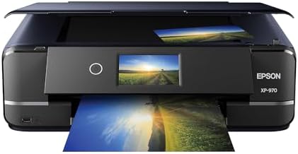 Epson Expression Photo XP 970 Wireless Color Photo Printer with Scanner and Copier  Black