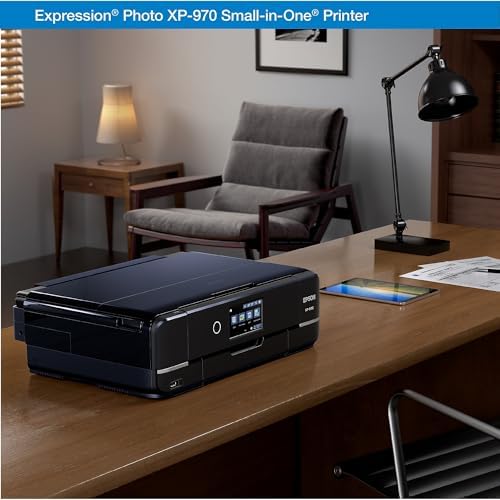 Epson Expression Photo XP 970 Wireless Color Photo Printer with Scanner and Copier  Black