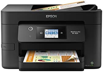 Epson Workforce Pro WF 3823 Wireless All in One Printer with Auto 2 Sided Printing  35 Page ADF  250 Sheet Paper Tray and 2 7 Color Touchscreen  Black