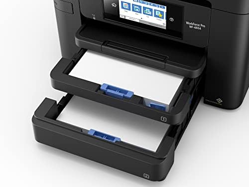Epson Workforce Pro WF 4834 Wireless All in One Printer with Auto 2 Sided Print Copy  Scan and Fax  50 Page ADF  500 sheet Paper Capacity  4 3 Color Touchscreen