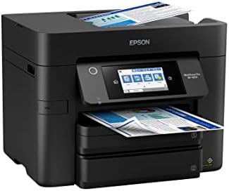 Epson Workforce Pro WF 4834 Wireless All in One Printer with Auto 2 Sided Print Copy  Scan and Fax  50 Page ADF  500 sheet Paper Capacity  4 3 Color Touchscreen