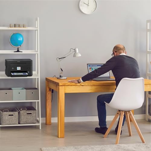 Epson Workforce WF 2930 Wireless All in One Printer with Scan  Copy  Fax  Auto Document Feeder  Automatic 2 Sided Printing and 1 4 Color Display Black