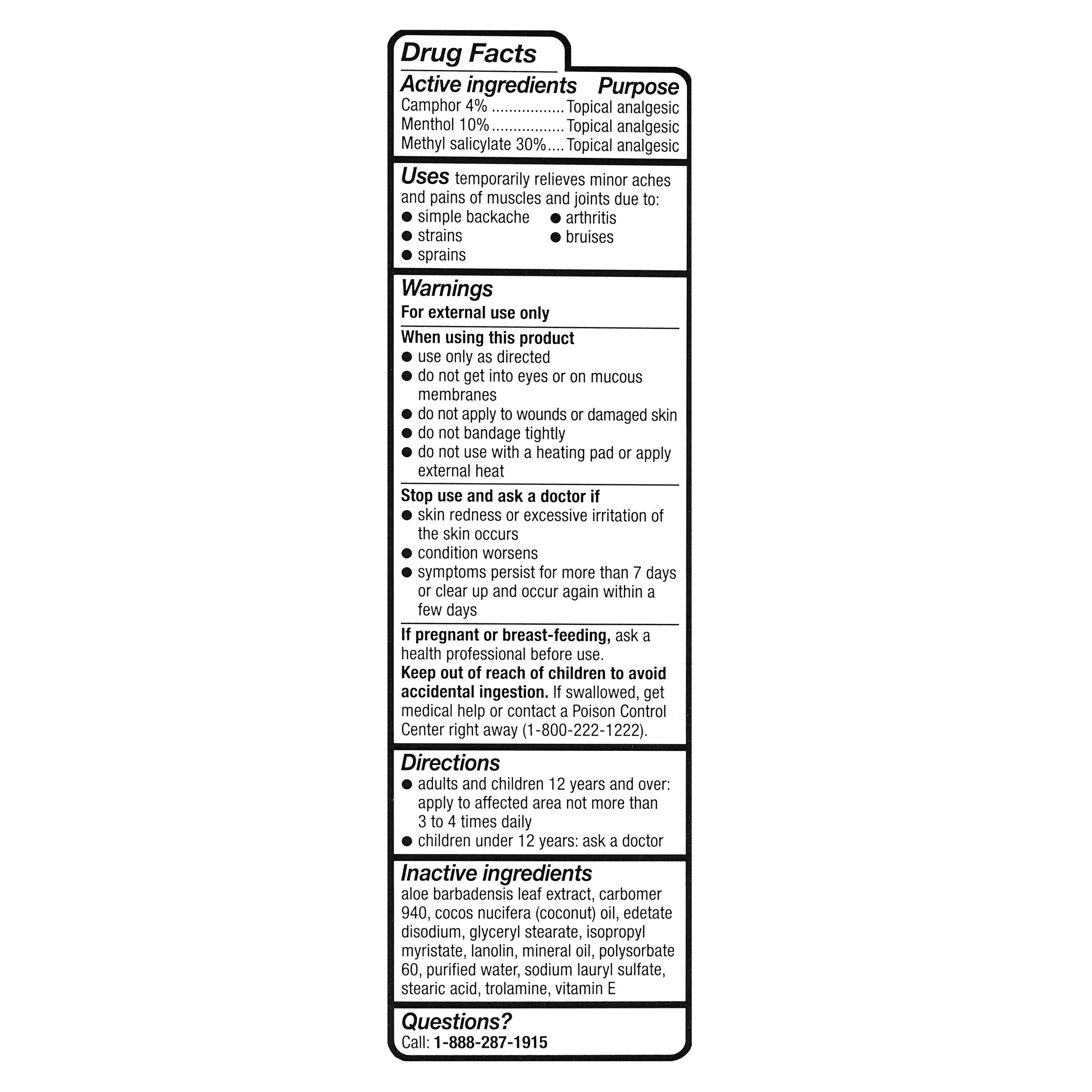 Equate Ultra Strength Pain Relieving Cream  4 oz  Compare to Ultra Strenght Bengay  Active Ingredients