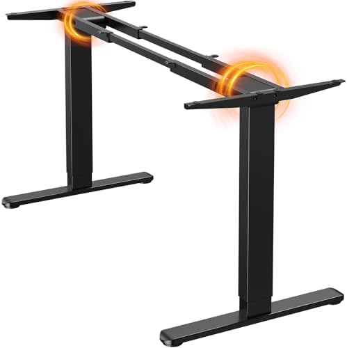 ErGear Dual Motor Standing Desk Frame  Electric Adjustable Legs Compatible Desktop Size 44  90   264 lbs Weight Capacity  4 Memory Height Settings Stand up Desks Base  Black Frame Only