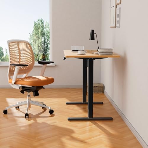 ErGear Electric Stand up Desk Frame 4 Memory Height Settings Height Adjustable Table Legs  Sit Stand Desk Frame Up to 47 2   Ergonomic Standing Desk Base Workstation  Black Frame Only