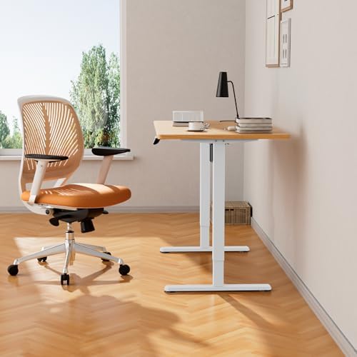 ErGear Electric Stand up Desk Frame 4 Memory Height Settings Height Adjustable Table Legs  Sit Stand Desk Frame Up to 47 2   Ergonomic Standing Desk Base Workstation  Black Frame Only