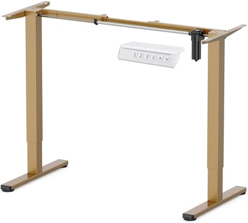 ErGear Electric Stand up Desk Frame 4 Memory Height Settings Height Adjustable Table Legs  Sit Stand Desk Frame Up to 47 2   Ergonomic Standing Desk Base Workstation  Black Frame Only