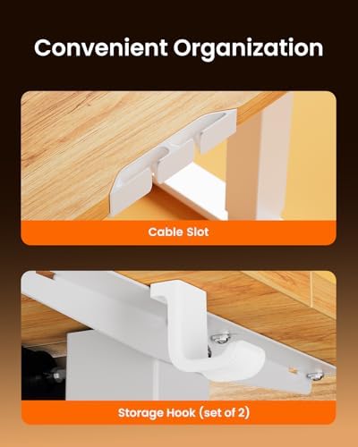 ErGear Height Adjustable Electric Standing Desk  47 2 x 23 6 Inches Sit Stand up Desk  Memory Computer Home Office Desk with Two Piece Desktop  Black