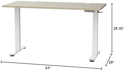 ErGear Height Adjustable Electric Standing Desk  47 2 x 23 6 Inches Sit Stand up Desk  Memory Computer Home Office Desk with Two Piece Desktop  Black