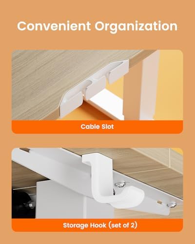 ErGear Height Adjustable Electric Standing Desk  47 2 x 23 6 Inches Sit Stand up Desk  Memory Computer Home Office Desk with Two Piece Desktop  Black