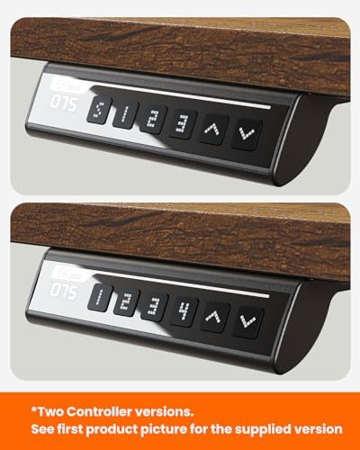 ErGear Height Adjustable Electric Standing Desk  47 2 x 23 6 Inches Sit Stand up Desk  Memory Computer Home Office Desk with Two Piece Desktop  Black