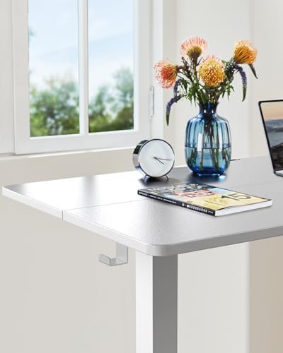 ErGear Height Adjustable Electric Standing Desk  47 2 x 23 6 Inches Sit Stand up Desk  Memory Computer Home Office Desk with Two Piece Desktop  Black