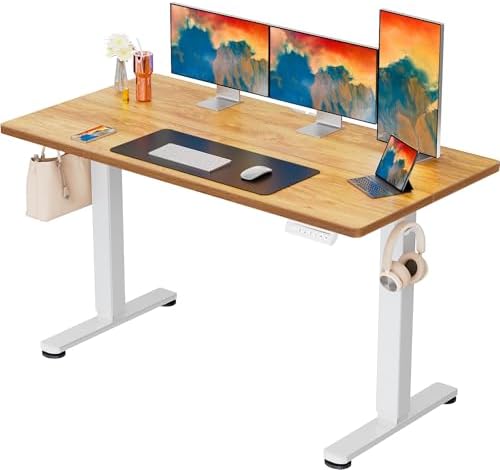 ErGear Height Adjustable Electric Standing Desk  47 2 x 23 6 Inches Sit Stand up Desk  Memory Computer Home Office Desk  Black 