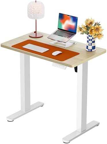 ErGear Height Adjustable Electric Standing Desk  47 2 x 23 6 Inches Sit Stand up Desk  Memory Computer Home Office Desk  Black 