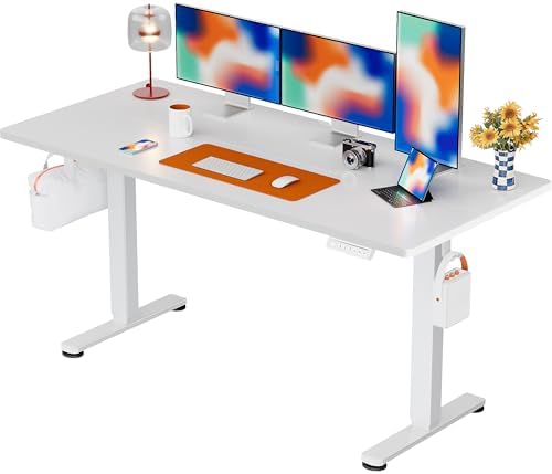 ErGear Height Adjustable Electric Standing Desk  47 2 x 23 6 Inches Sit Stand up Desk  Memory Computer Home Office Desk  Black 