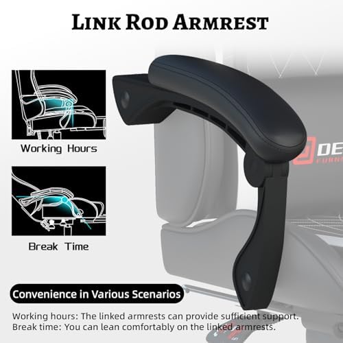 Ergonomic Gaming Chair with Footrest and Lumbar Massage  Racing Office Chair  High Back Computer Desk Chair with Headrest Pillow for Adults  Video Game Chair for PC Gamer  1001 White 