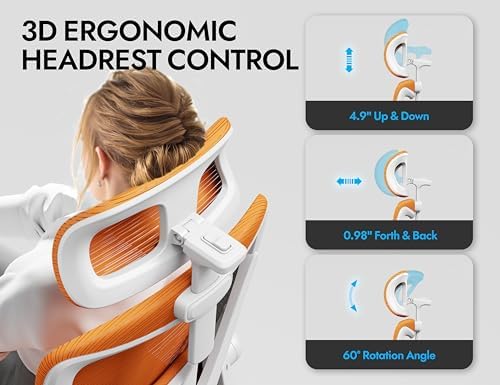 Ergonomic Office Chair   X Shaped Computer Desk Chair Comfy  Gaming Chair  Office Chair with Lumbar Support  Mesh Office Chairs with Headrests  Desk Chair for Long Hours  Black Silver 