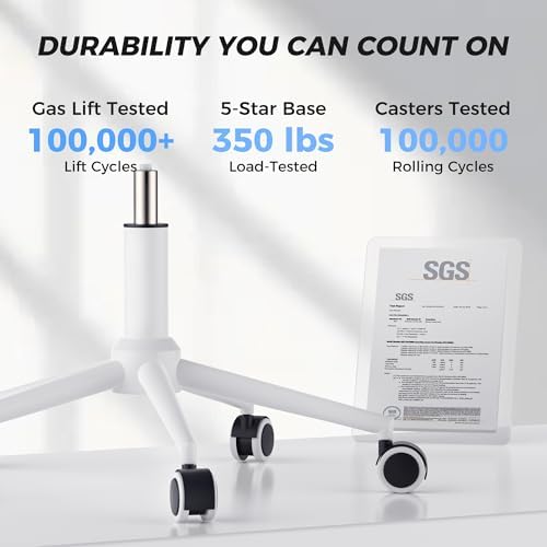 Ergonomic Office Chair with Footrest   Adjustable Lumbar Support & Headrest  90 160  Reclining Mesh Back Computer Chair   Home Office/Gaming  350lbs Capacity