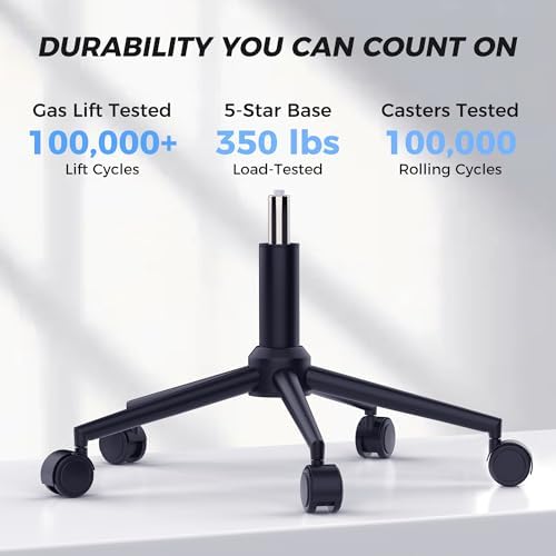 Ergonomic Office Chair with Footrest   Adjustable Lumbar Support & Headrest  90 160  Reclining Mesh Back Computer Chair   Home Office/Gaming  350lbs Capacity