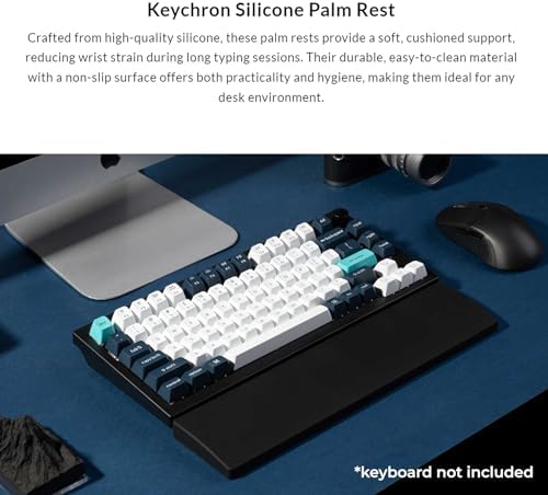 Ergonomic Silicone Wrist Rest for Keychron K8 / K8 Pro / K8 Max / K8 HE/ C1 / C1 Pro / L4  14 09 Honeycomb Non Slip Palm Rest  80  TKL Mechanical Keyboards Support with Typing Pain Relief