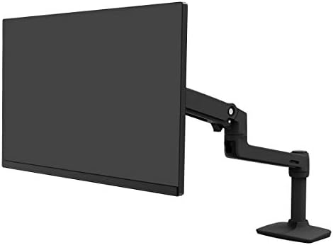 Ergotron   LX Monitor Arm  Single Monitor Desk Mount   fits Flat Curved Ultrawide Computer Monitors up to 34 Inches  7 to 25 lbs  VESA 75x75mm or 100x100mm   Matte Black