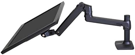 Ergotron   LX Monitor Arm  Single Monitor Desk Mount   fits Flat Curved Ultrawide Computer Monitors up to 34 Inches  7 to 25 lbs  VESA 75x75mm or 100x100mm   Matte Black