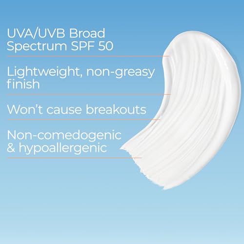 Eucerin Sun Clear Skin Face Sunscreen Lotion SPF 50 for Acne Prone and Oily Skin  Lightweight Sunscreen with Oil Absorbing Minerals  Wont Cause Breakouts  Hypoallergenic  2 5 Fl Oz Bottle