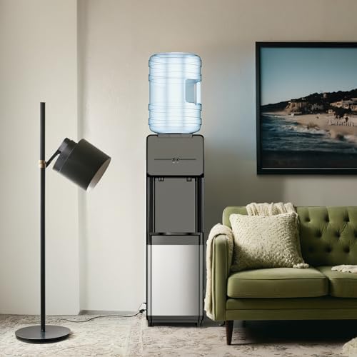 Euhomy Hot & Cold Water Dispenser  Top Loading Water Dispenser for 3 or 5 Gallon Bottles  Top Loading Hot & Cold Water Dispensor with Child Safety Lock  for Office  Home