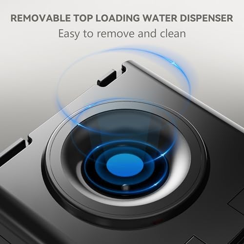 Euhomy Hot & Cold Water Dispenser  Top Loading Water Dispenser for 3 or 5 Gallon Bottles  Top Loading Hot & Cold Water Dispensor with Child Safety Lock  for Office  Home