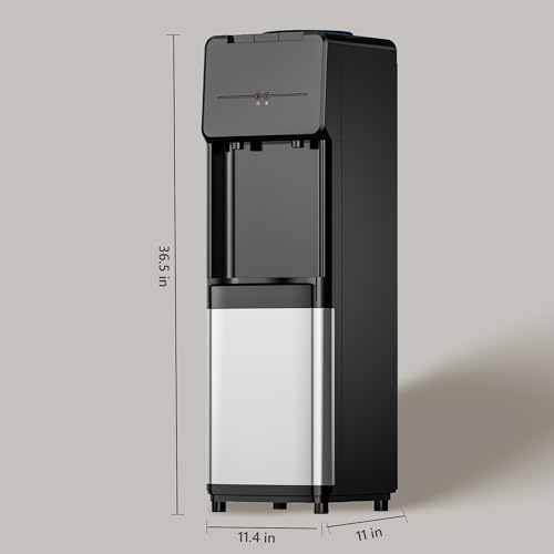 Euhomy Hot & Cold Water Dispenser  Top Loading Water Dispenser for 3 or 5 Gallon Bottles  Top Loading Hot & Cold Water Dispensor with Child Safety Lock  for Office  Home