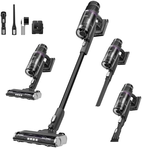 Eureka Cordless Stick Vacuum Cleaner ReactiSense 440  60 Min Runtime  Anti Tangle Brushroll  Intelligent Sensing Technology  Ideal for Pet Hair  HardFloors & Carpets