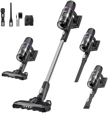 Eureka Cordless Stick Vacuum Cleaner ReactiSense 440  60 Min Runtime  Anti Tangle Brushroll  Intelligent Sensing Technology  Ideal for Pet Hair  HardFloors & Carpets