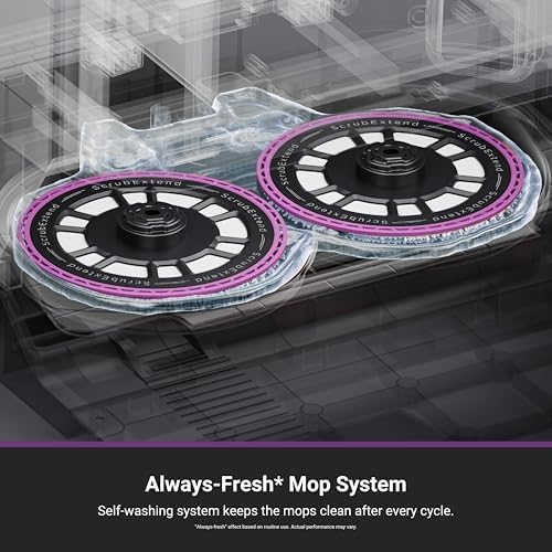 Eureka J15 Evo Ultra Self Emptying Robot Vacuum Combo  22 000 Pa Suction Auto Mop Lifting 131 F Hot Air Dry Scrub Extend Robotic Vacuum Cleaner