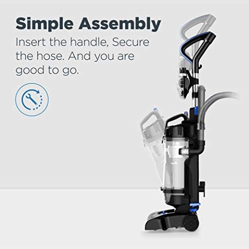 Eureka PowerSpeed Lightweight Upright Vacuum Cleaner for Carpet and Hard Floor  Powerful Bagless Upright Vacuum Cleaner for Home Pets  NEU181A  Blue