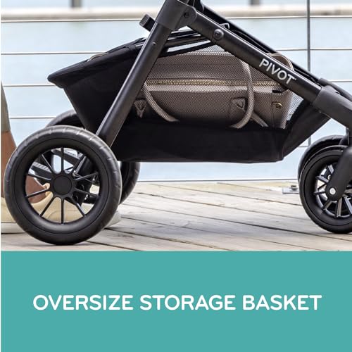 Evenflo Pivot Modular Travel System with LiteMax Infant Car Seat  Casual Gray