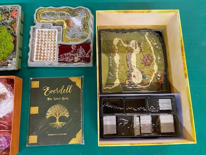 Everdell  The Complete Collection   Deluxe All in One Board Game with Base Game   5 Expansions  1 4 Players  Metal Tokens  Ever Tree  Storage Trays & Premium Components