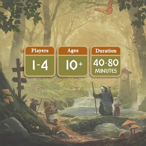 Everdell  The Complete Collection   Deluxe All in One Board Game with Base Game   5 Expansions  1 4 Players  Metal Tokens  Ever Tree  Storage Trays & Premium Components