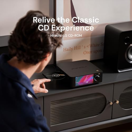 Eversolo Play   Music Streamer with DAC & Amplifier 60W 2ch 8   / 110W 2ch 4     5 5 LCD Touchscreen  Support Room Correction & Multi Room System  Stream Qobuz  Tidal&More   Black  Standard Edition 