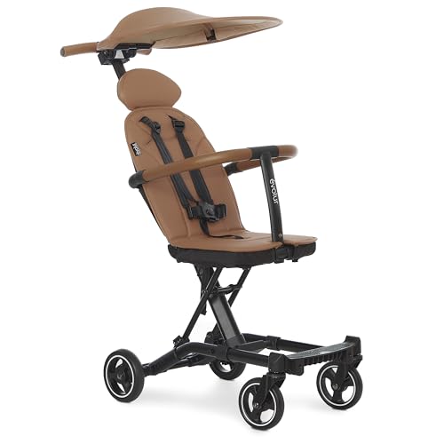 Evolur Cruise Rider Stroller with Canopy  Lightweight Umbrella Stroller with Compact Fold  Easy to Carry Travel Stroller   Koala Gray