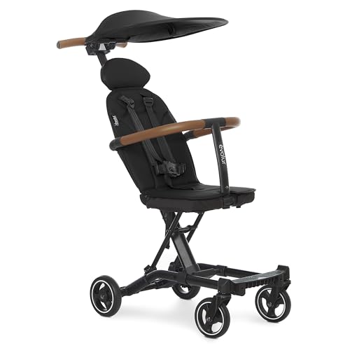 Evolur Cruise Rider Stroller with Canopy  Lightweight Umbrella Stroller with Compact Fold  Easy to Carry Travel Stroller   Koala Gray
