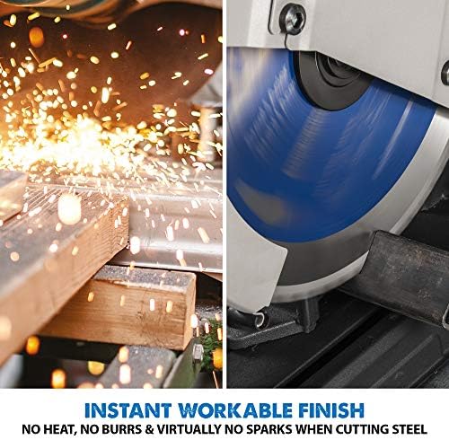 Evolution S14CPS 14 Heavy Duty Metal Cutting Chop Saw   3 500  Cuts with EVOMAX14ST Blade   14 Blade Compatible   Industrial Power Saw  Soft Start Motor  E Brake  Precision Shadow Line Guide