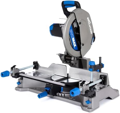 Evolution S14MCS 14 Mitering Chop Saw   Cold Cut Steel Cutting Saw   EVOMAX Intelligent Motor & Blade   3500  Cuts   Burr Free Cuts   Shadow Guide    / 46  Miter   Soft Start   Reinforced Base