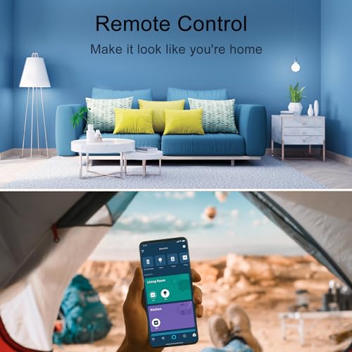 ExIoTy Smart Plug  Works with Alexa Only  Simple Setup with One Voice Command  Voice Control  Remote Control  Timer & Schedule & Group Controller  Bluetooth Mesh Outlet  Alexa Echo Required  4 Pack