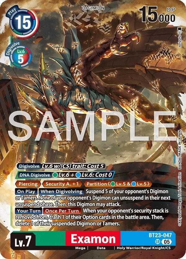 Examon Foil   BT23 047   NM   Digimon TCG