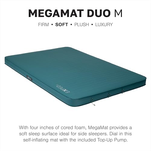 Exped MegaMat Duo Medium   Self Inflating Soft Car Sleeping Mat  4  Foam Pad  Pump Included